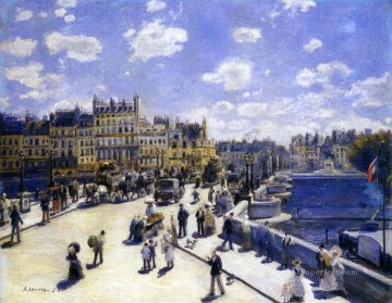 Pierre Auguste Renoir Painting - El puente nuevo de París Pierre Auguste Renoir